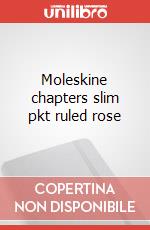 Moleskine chapters slim pkt ruled rose articolo cartoleria