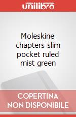Moleskine chapters slim pocket ruled mist green articolo cartoleria