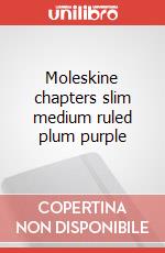 Moleskine chapters slim medium ruled plum purple articolo cartoleria