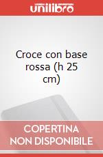 Croce con base rossa (h 25 cm) art vari a
