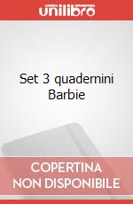 Set 3 quadernini Barbie art vari a