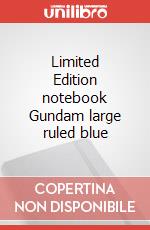 Limited Edition notebook Gundam large ruled blue articolo cartoleria