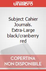 Subject Cahier Journals. Extra-Large black/cranberry red
