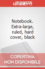 Notebook. Extra-large, ruled, hard cover, black articolo cartoleria