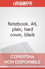 Notebook. A4, plain, hard cover, black articolo cartoleria