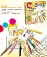 Blo Pens - Activity Kit - 10 Penne + 6 Stencil Animali articolo cartoleria di Auguri Preziosi