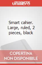 Smart cahier. Large, ruled, 2 pieces, black