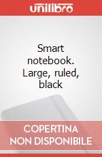Smart notebook. Large, ruled, black articolo cartoleria