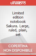Limited edition notebook Sakura. Large, ruled, plain, set articolo cartoleria