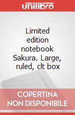 Limited edition notebook Sakura. Large, ruled, clt box articolo cartoleria