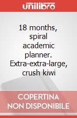 18 months, spiral academic planner. Extra-extra-large, crush kiwi articolo cartoleria