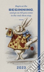 Agenda 2023 Alice in Wonderland | Settimanale | Rabbit BEGINNING | Large | Almond white