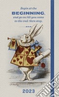 Agenda 2023 Alice in Wonderland | Settimanale | Rabbit BEGINNING | Large | Almond white art vari a
