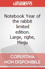 Notebook Year of the rabbit limited edition. Large, righe, Minju articolo cartoleria