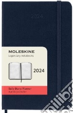 Agenda Giornaliera 2024 | Pocket | 12 mesi | Copertina Rigida Blu Zaffiro articolo cartoleria di Moleskine