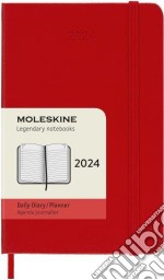 Agenda Giornaliera 2024 | Pocket | 12 mesi | Copertina Rigida Rosso Scarlatto articolo cartoleria di Moleskine