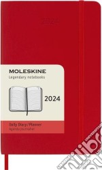 Agenda Giornaliera 2024 | Pocket | 12 mesi | Copertina Morbida Rosso Scarlatto articolo cartoleria di Moleskine