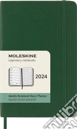 Agenda Settimanale 2024 | Pocket | 12 mesi | Copertina Morbida Verde Mirto articolo cartoleria di Moleskine