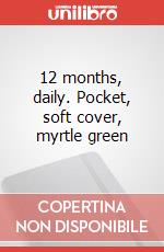12 months, daily. Pocket, soft cover, myrtle green articolo cartoleria