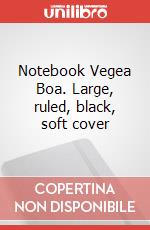 Notebook Vegea Boa. Large, ruled, black, soft cover articolo cartoleria