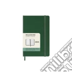 12 months, weekly notebook. Pocket, hard cover, myrtle green art vari a