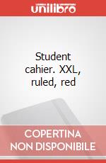 Student cahier. XXL, ruled, red art vari a