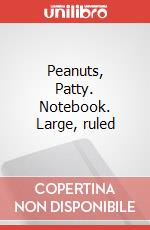 Peanuts, Patty. Notebook. Large, ruled art vari a