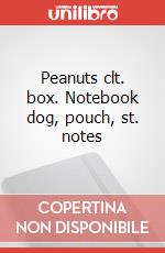 Peanuts clt. box. Notebook dog, pouch, st. notes art vari a