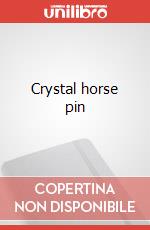 Crystal horse pin