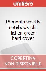 18 month weekly notebook pkt lichen green hard cover articolo cartoleria