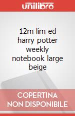 12m lim ed harry potter weekly notebook large beige articolo cartoleria