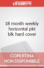 18 month weekly horizontal pkt blk hard cover articolo cartoleria