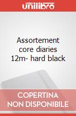 Assortement core diaries 12m- hard black articolo cartoleria