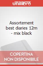 Assortement best diaries 12m - mix black articolo cartoleria
