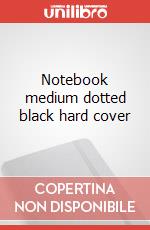 Notebook medium dotted black hard cover articolo cartoleria