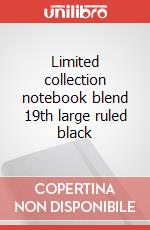 Limited collection notebook blend 19th large ruled black articolo cartoleria