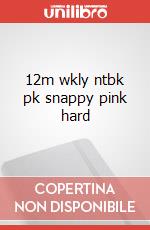 12m wkly ntbk pk snappy pink hard articolo cartoleria