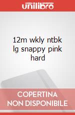 12m wkly ntbk lg snappy pink hard articolo cartoleria