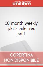 18 month weekly pkt scarlet red soft articolo cartoleria