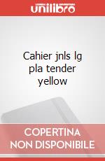 Cahier jnls lg pla tender yellow articolo cartoleria