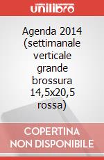 Agenda 2014 (settimanale verticale grande brossura 14,5x20,5 rossa) art vari a