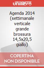 Agenda 2014 (settimanale verticale grande brossura 14,5x20,5 giallo) art vari a