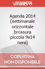 Agenda 2014 (settimanale orizzontale brossura piccola 9x14 nera) art vari a