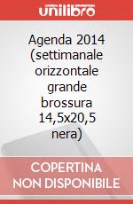 Agenda 2014 (settimanale orizzontale grande brossura 14,5x20,5 nera) art vari a