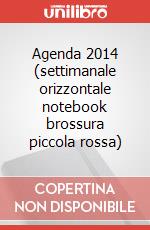 Agenda 2014 (settimanale orizzontale notebook brossura piccola rossa) art vari a