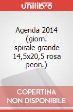 Agenda 2014 (giorn. spirale grande 14,5x20,5 rosa peon.) art vari a