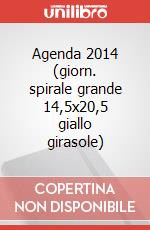 Agenda 2014 (giorn. spirale grande 14,5x20,5 giallo girasole) art vari a