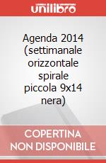 Agenda 2014 (settimanale orizzontale spirale piccola 9x14 nera) art vari a