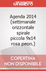 Agenda 2014 (settimanale orizzontale spirale piccola 9x14 rosa peon.) art vari a