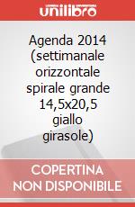 Agenda 2014 (settimanale orizzontale spirale grande 14,5x20,5 giallo girasole) art vari a